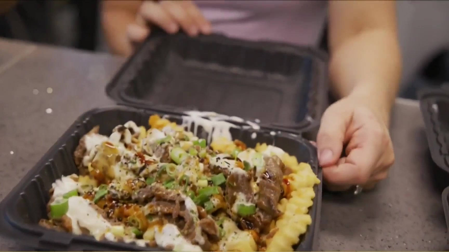 Hurricane fries being finished for the Generations Kitchen concept.